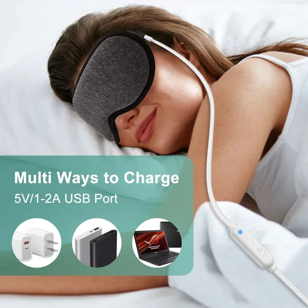 Heated Eye Mask – 3D Warm Therapy Massager