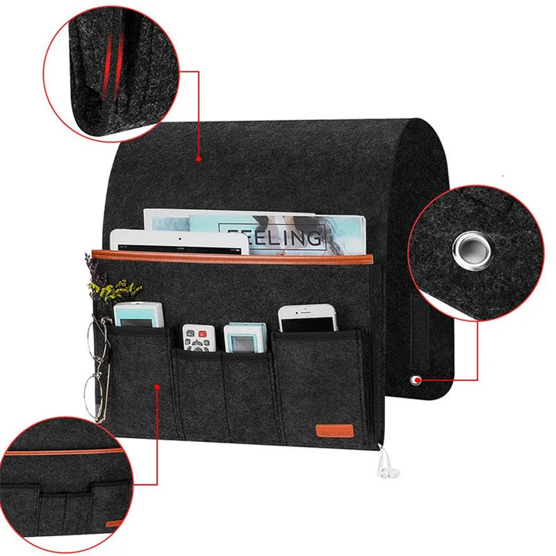 Felt Bedside Storage Pocket Organizer