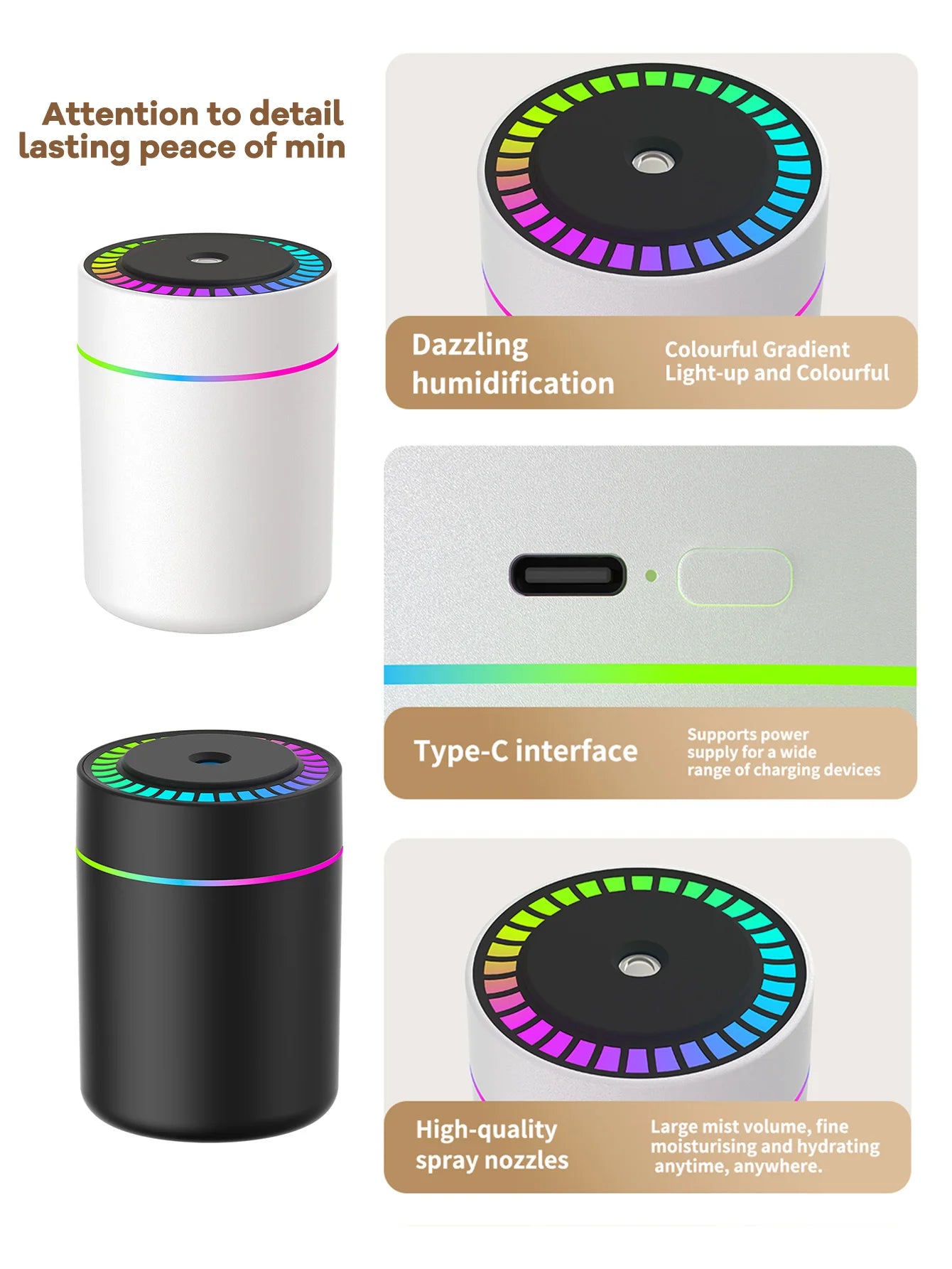 180ml Aromatherapy Diffuser with LED