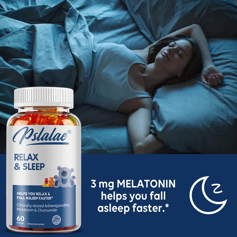 Relax & Sleep Supplement with Melatonin & Ashwagandha