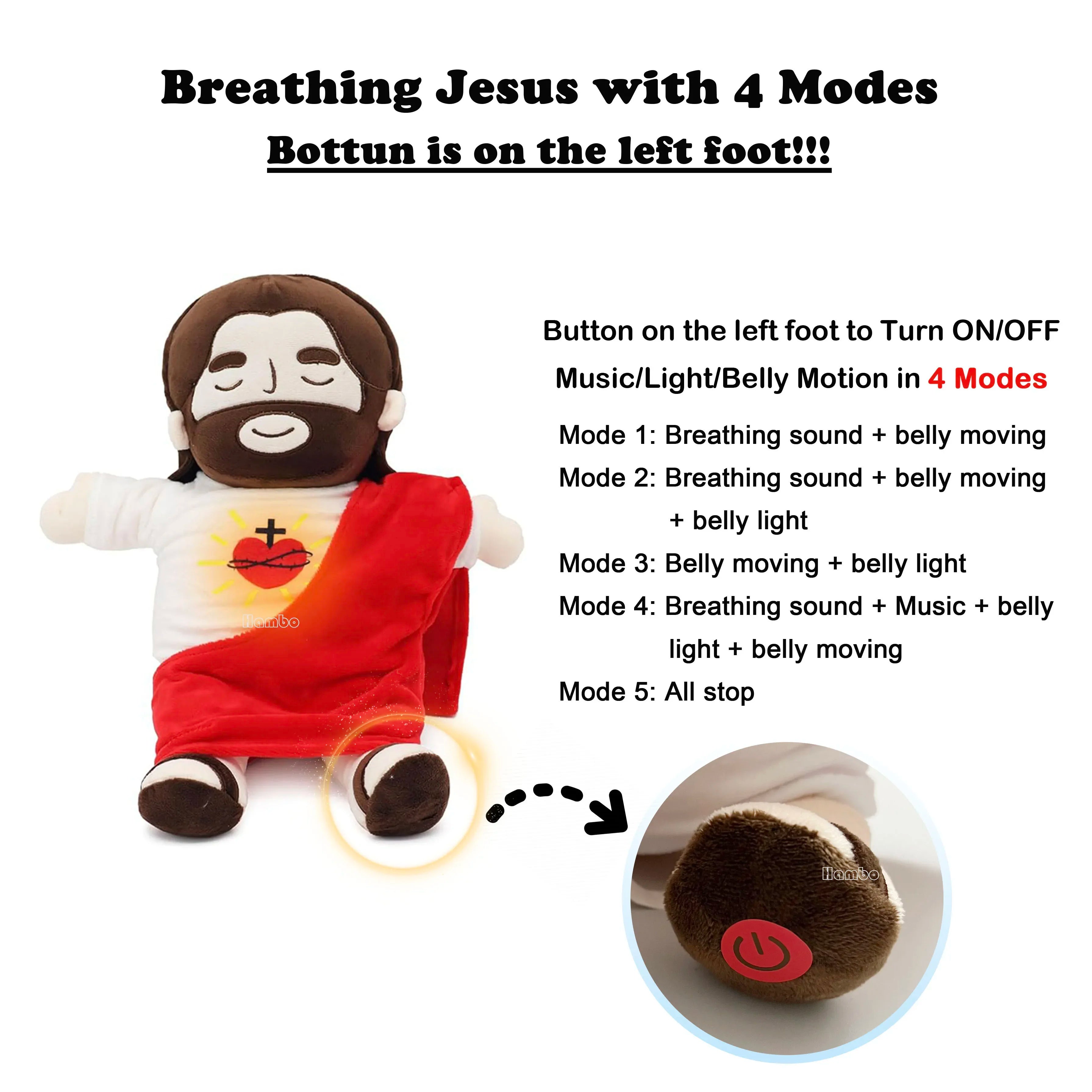 40CM Soft Jesus Plush Toy for Kids