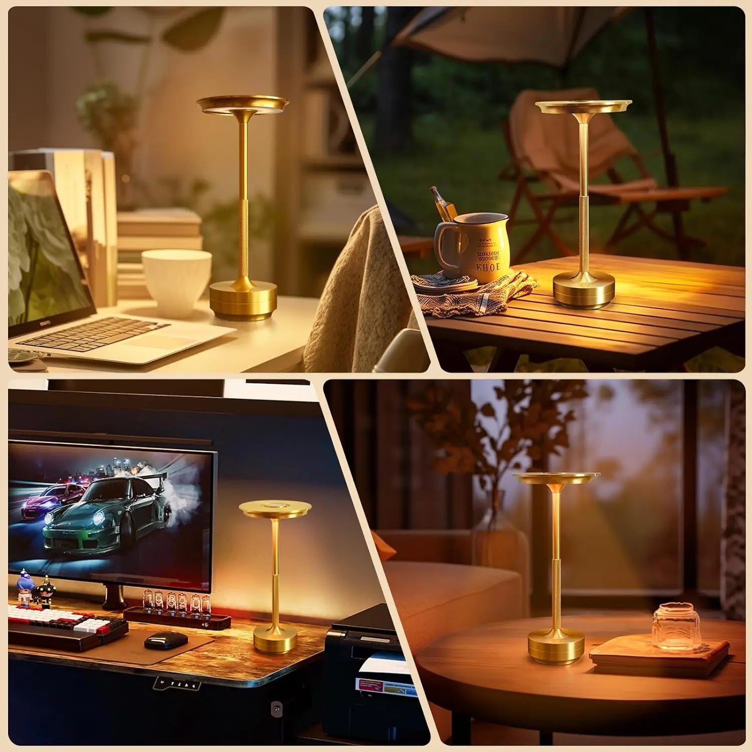 Wireless Retro LED Desk Lamp USB