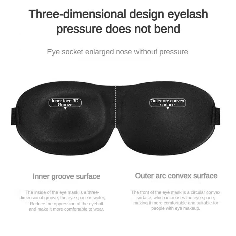 3D Contour Sleep Mask – 100% Light Block
