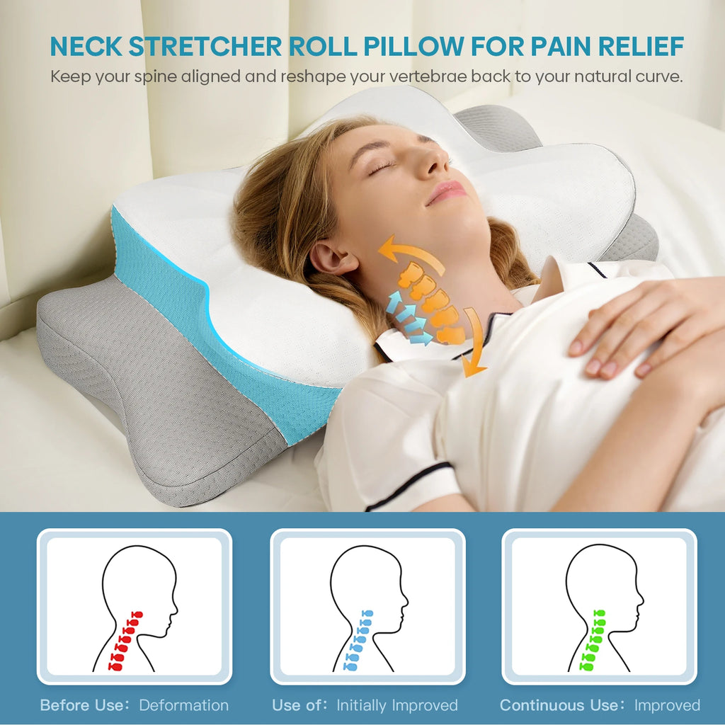 Odorless Memory Foam Cervical Pillow