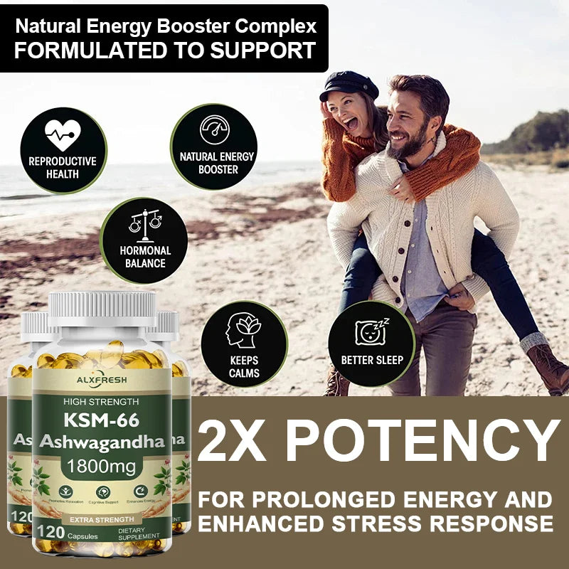 Ashwagandha Capsules for Stress & Energy