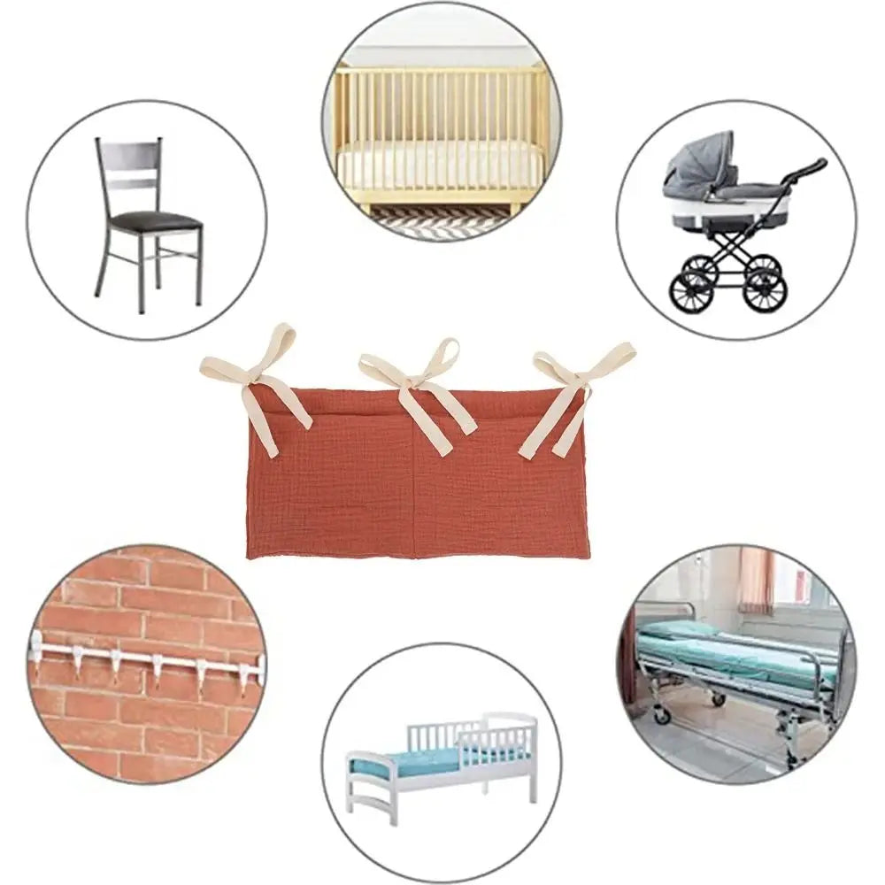Crib Hanging Diaper Organizer – 2 Pockets
