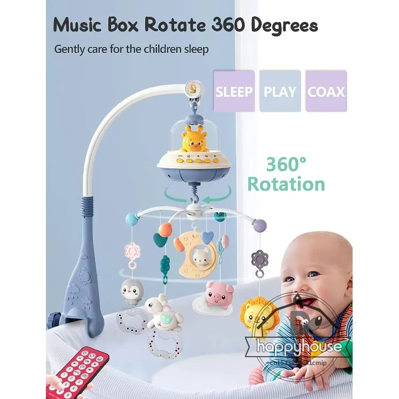 Musical Baby Crib Mobile with Lights & Music