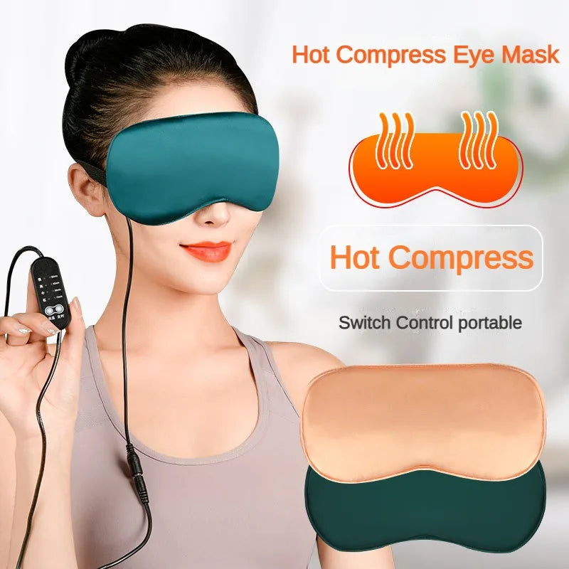 USB Heated Silk Sleep Mask – Eye Compress