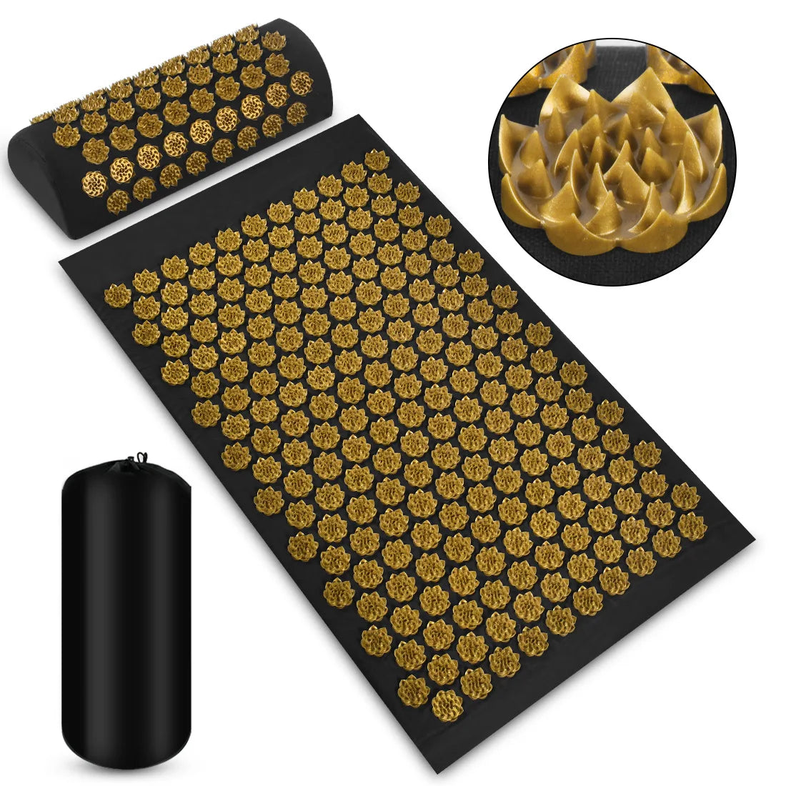 Shiatsu Acupressure Mat & Massage Pillow
