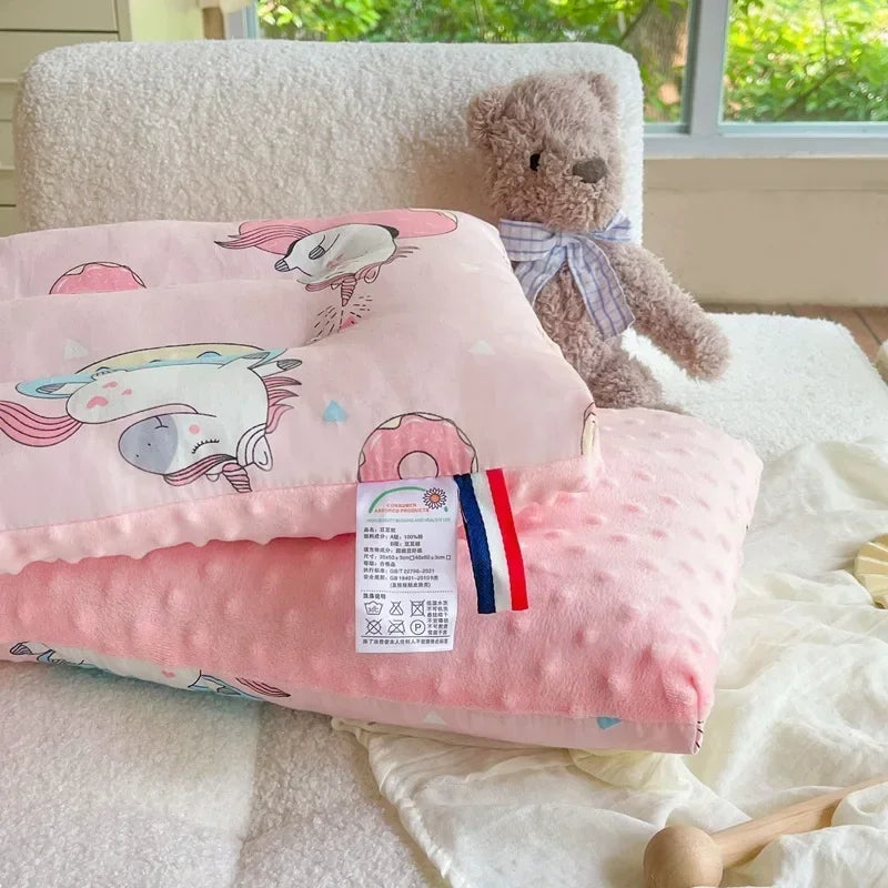 Soft Velvet Baby Sleep Pillow for Newborns