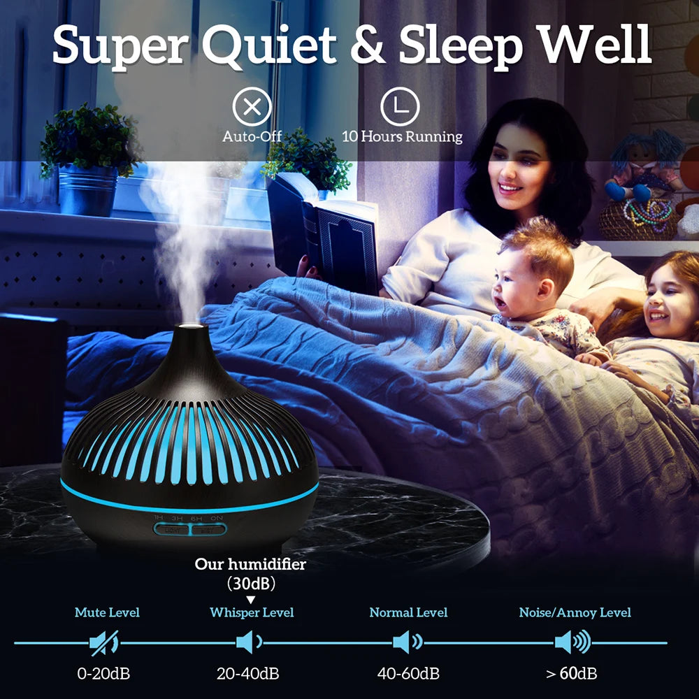 500ML Wood Grain Aroma Diffuser