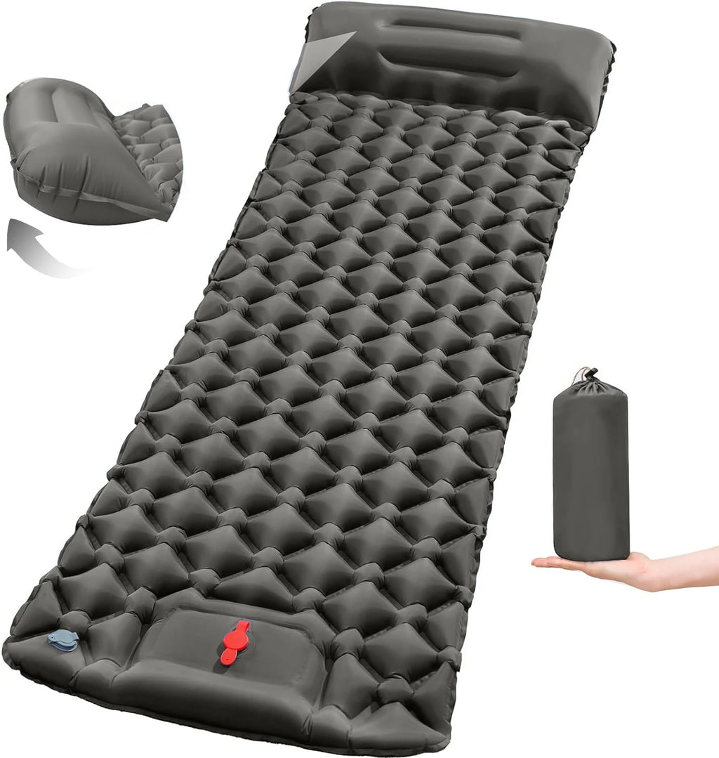 Ultralight Folding Camping Sleep Mat with Pillow