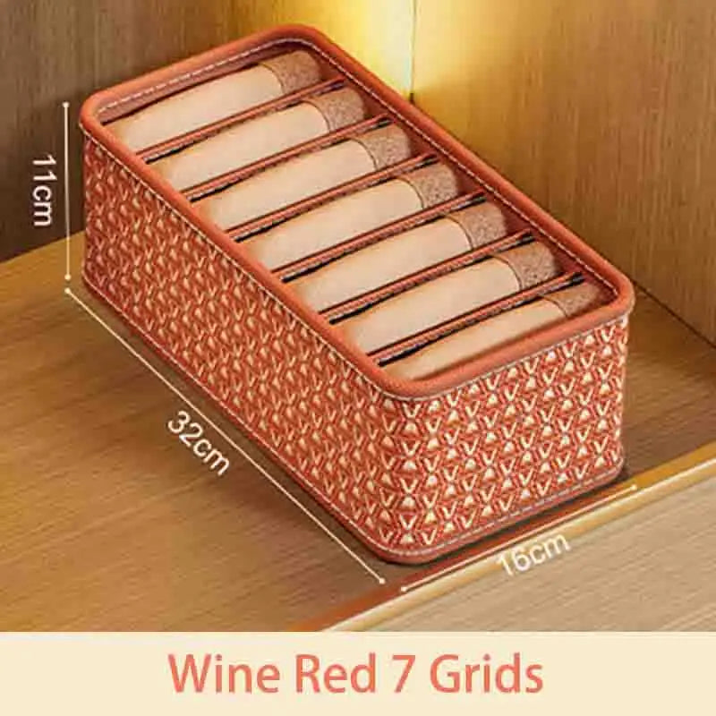 Multi-Compartment Underwear Organizer Box