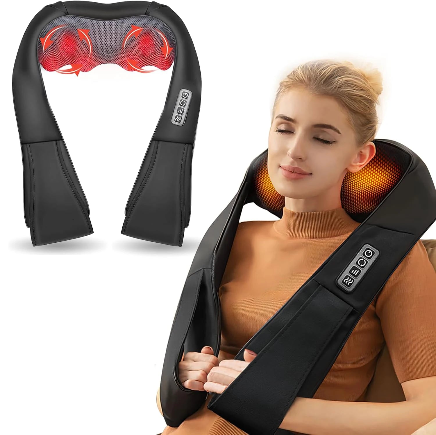 Shiatsu Neck & Back Massager with Heat