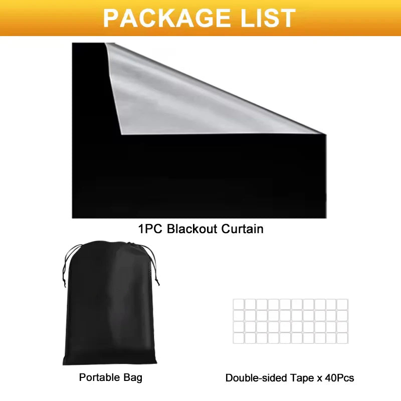 DIY Portable 100% Blackout Curtain Cloth