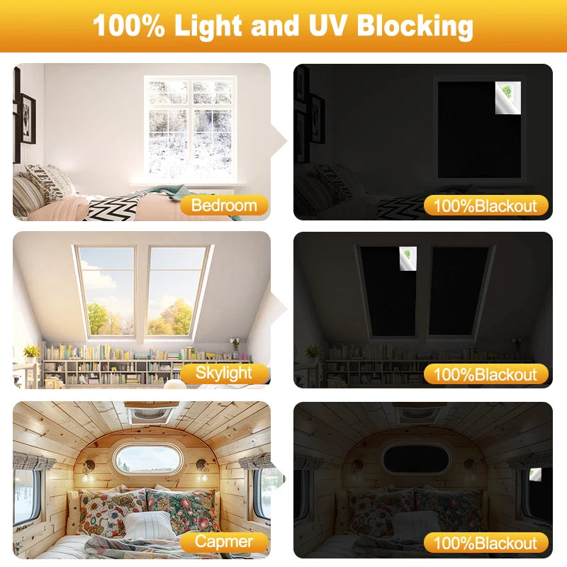 DIY Portable 100% Blackout Curtain Cloth