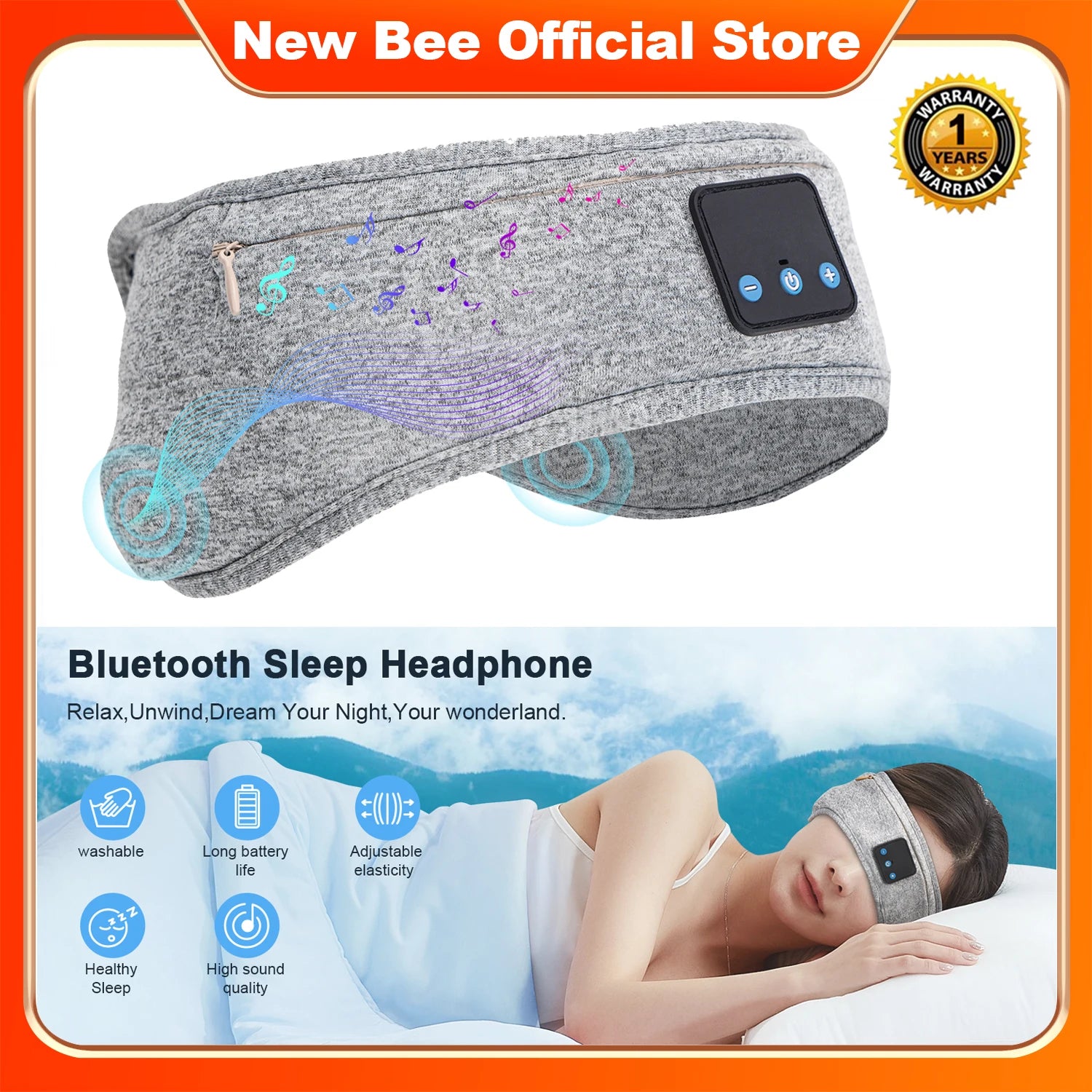 Bee SH82 Bluetooth Sleep Headband