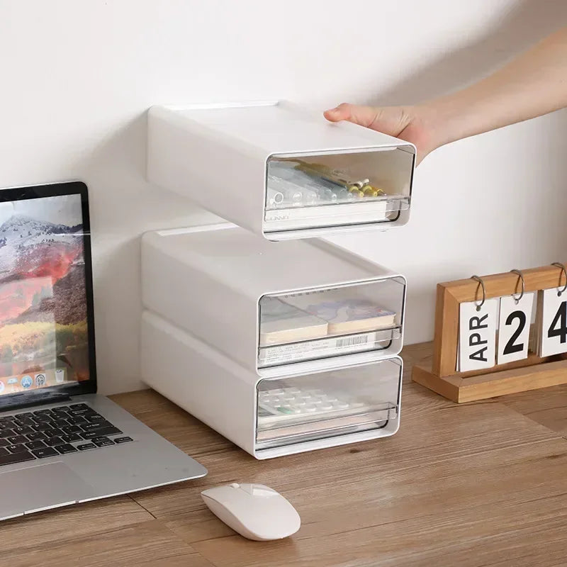 Transparent Drawer Desktop Storage Box