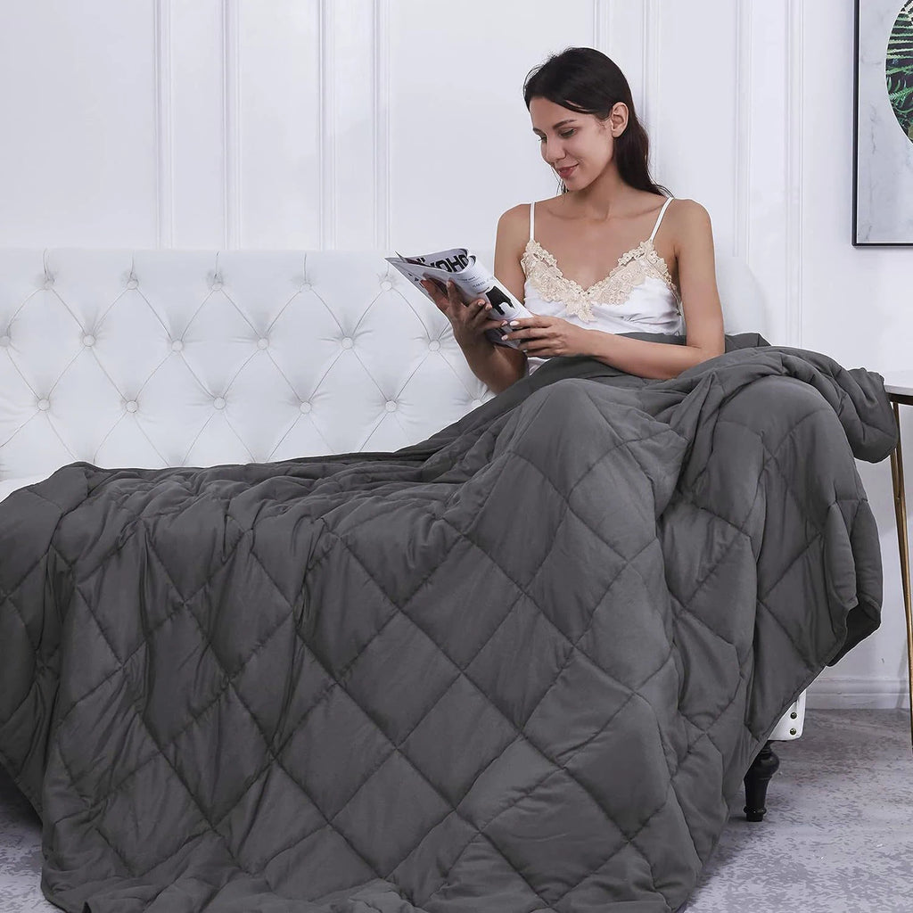 Weighted Quilted Blanket for Adults
