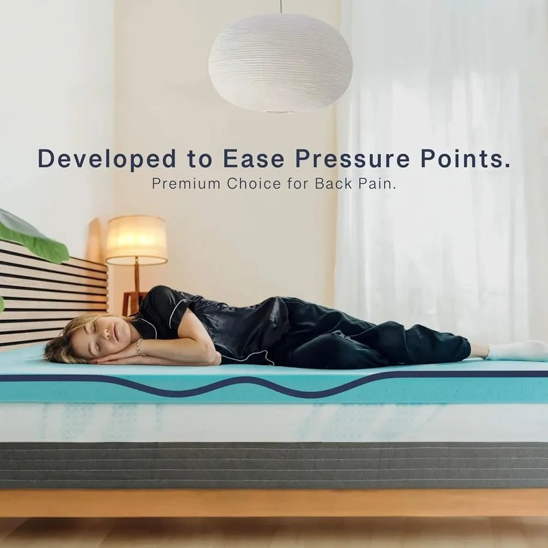 4" Cooling Gel Memory Foam Topper