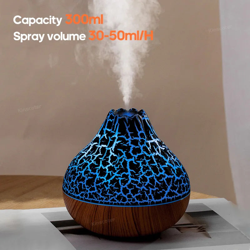 300ml Volcano Air Humidifier with Lights