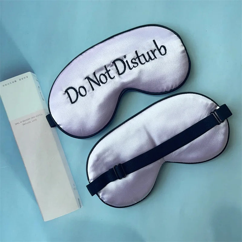 Embroidered Silk Sleep Mask – Blackout Eye Cover