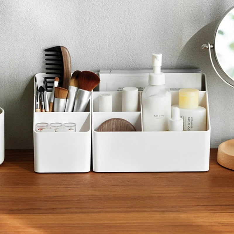 Multifunctional Desktop Storage Box – Plastic