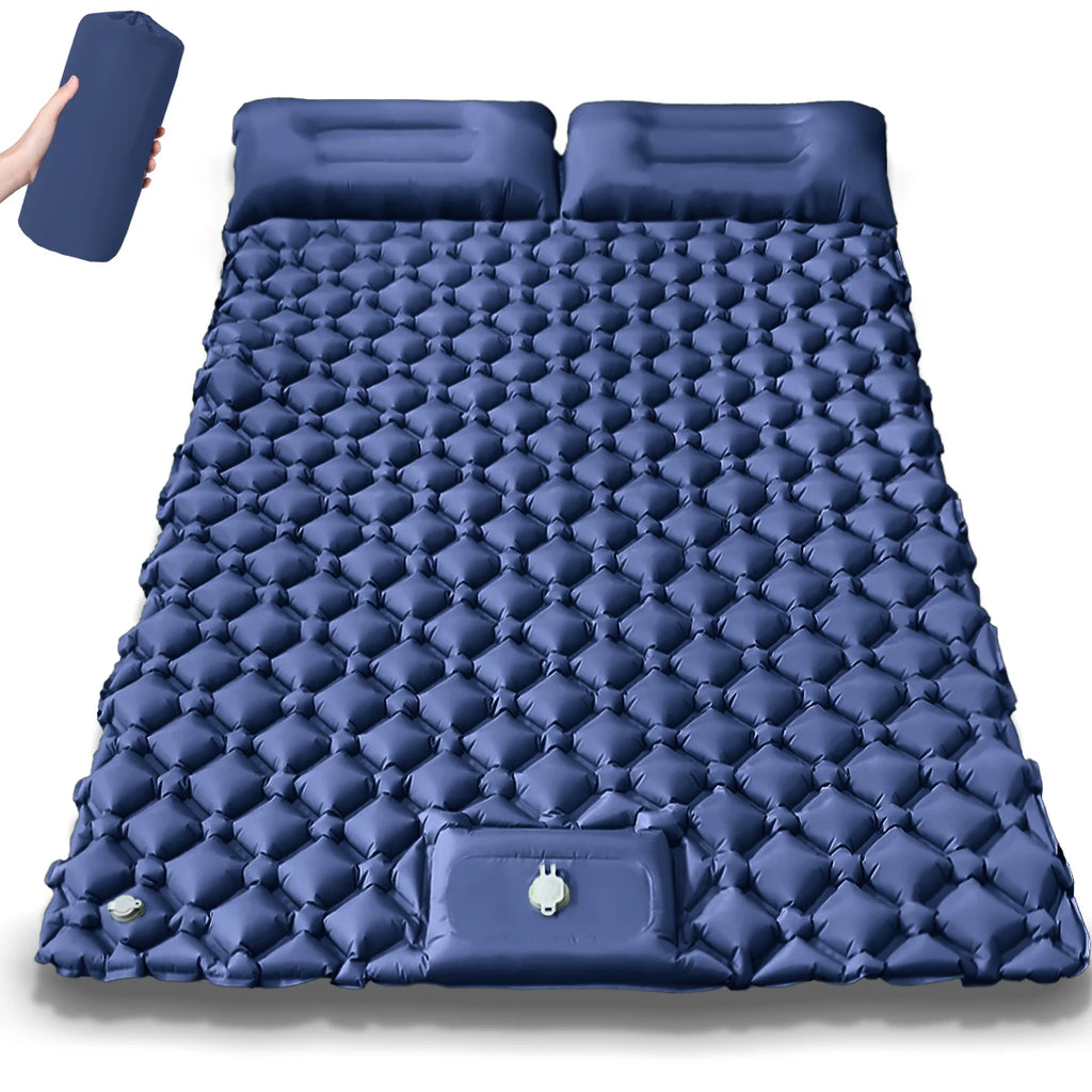 Ultralight Folding Camping Sleep Mat with Pillow