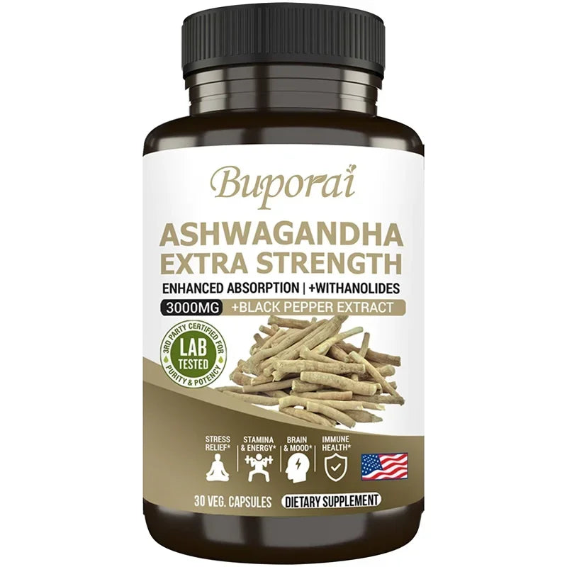 Ashwagandha Capsules – Focus & Stress Relief