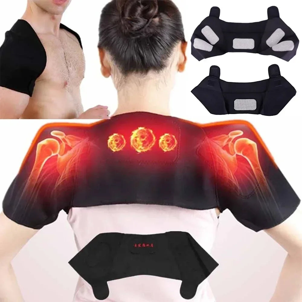 Self Heating Shoulder Wrap Infrared Warming Shoulder Support Thermal Therapy Pad Constant Temperature Shoulder Guard Neck
