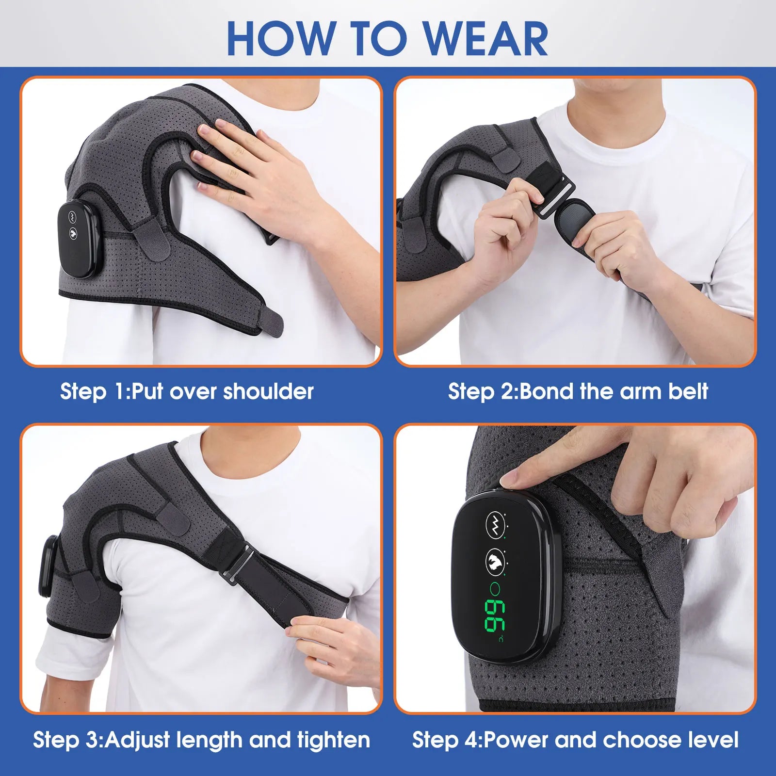 Infrared Heating Shoulder Massager Wrap