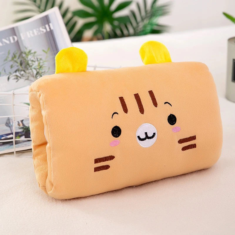Kids Plush Hand-Warming Nap Pillow Toy