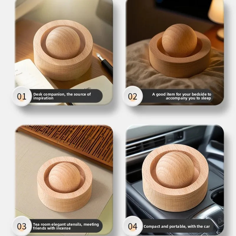 Solid Wood Spherical Essential Oil Diffuser