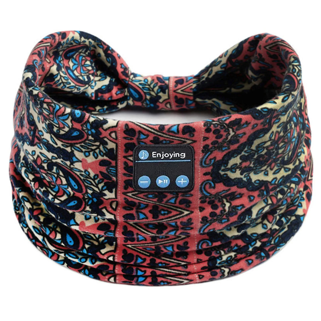 Wireless Leopard Sleep Headband Headphones