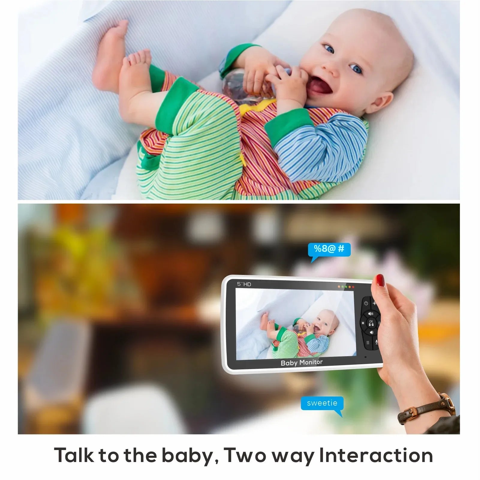 5" Video Baby Monitor with Camera & Audio