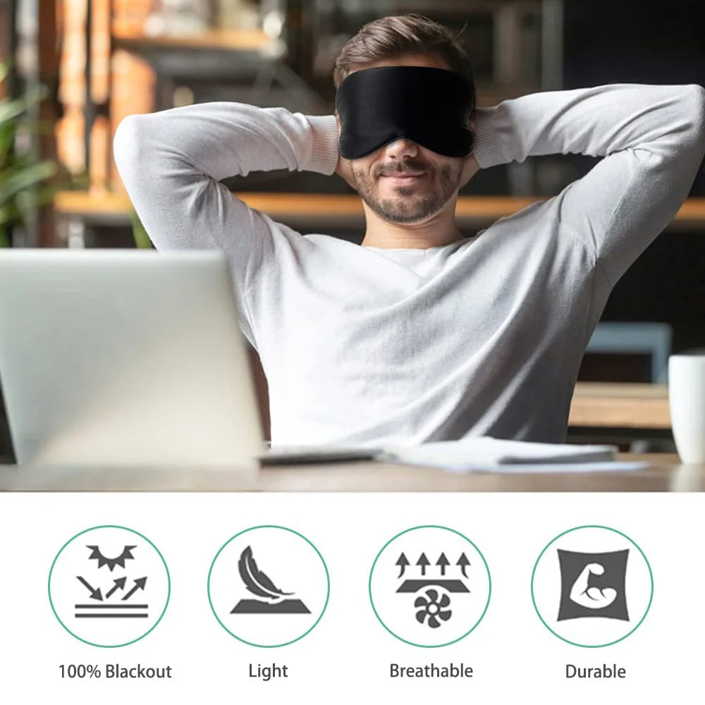 Mulberry Silk Sleep Mask – Adjustable Eye Cover