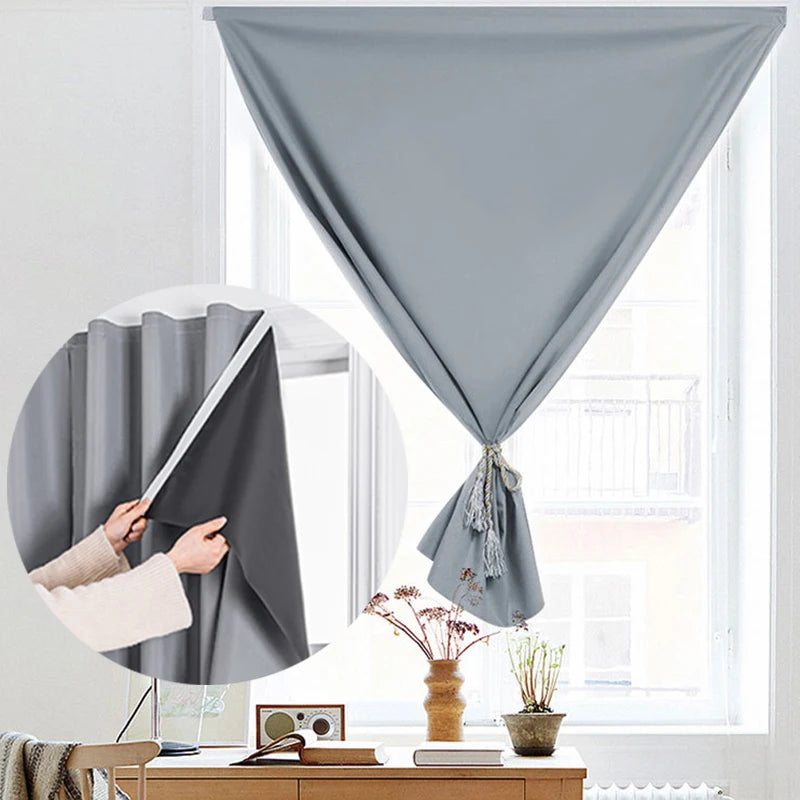 Self-Adhesive 100% Blackout Window Curtain