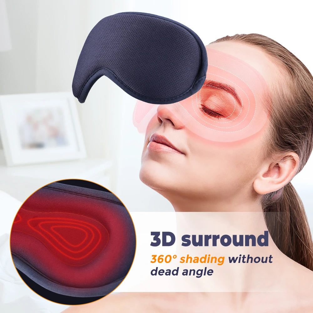 USB Heated Eye Mask – Massage & Steam Relief
