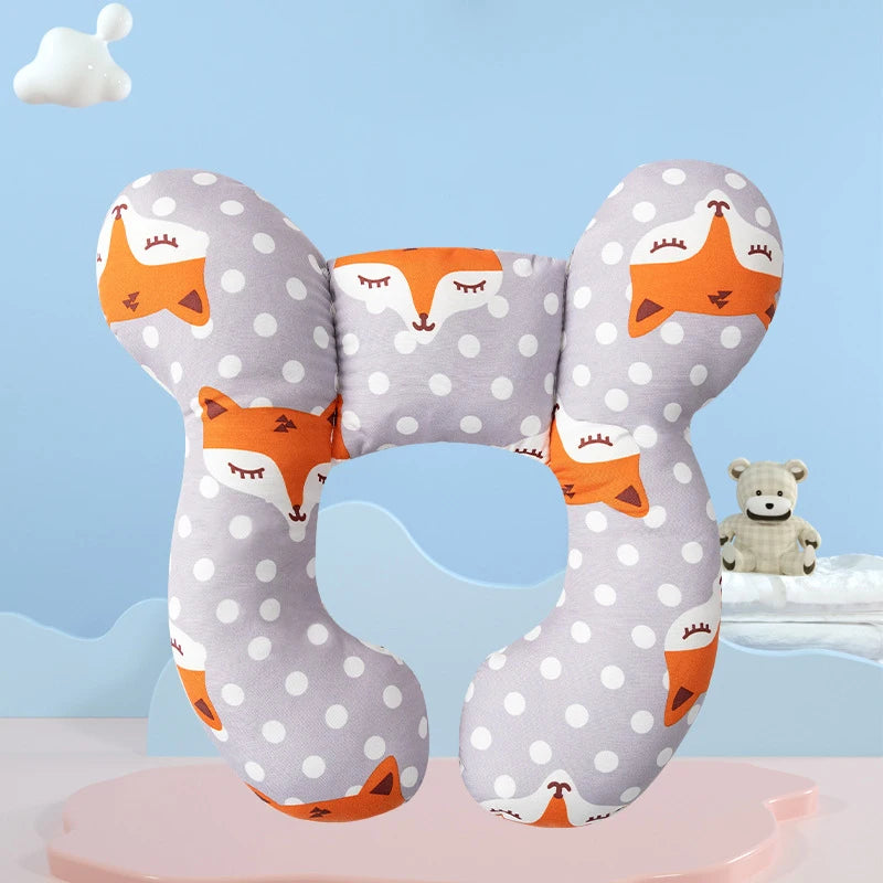Kids U-Shaped Cotton Stroller Pillow