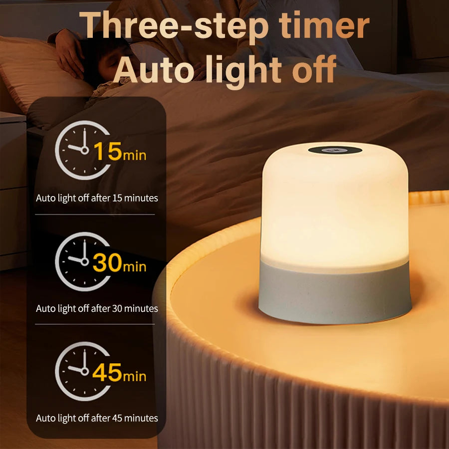 16-Color RGB Touch Bedside Lamp