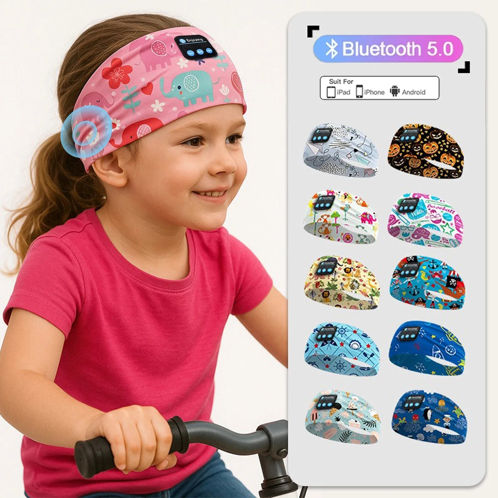 Kids Cartoon Bluetooth Headphones