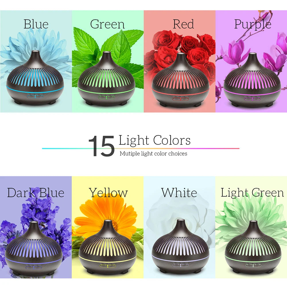 500ML Wood Grain Aroma Diffuser