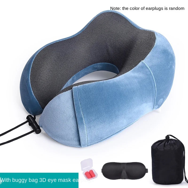 U-Shaped Memory Foam Travel Neck Pillow