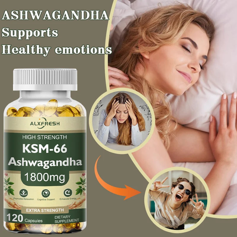 Ashwagandha Capsules for Stress & Energy