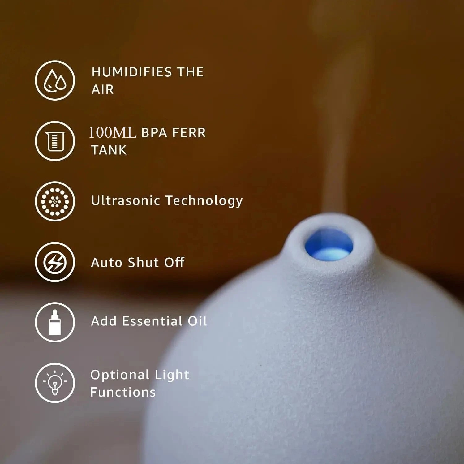 Ceramic Ultrasonic Aroma Diffuser