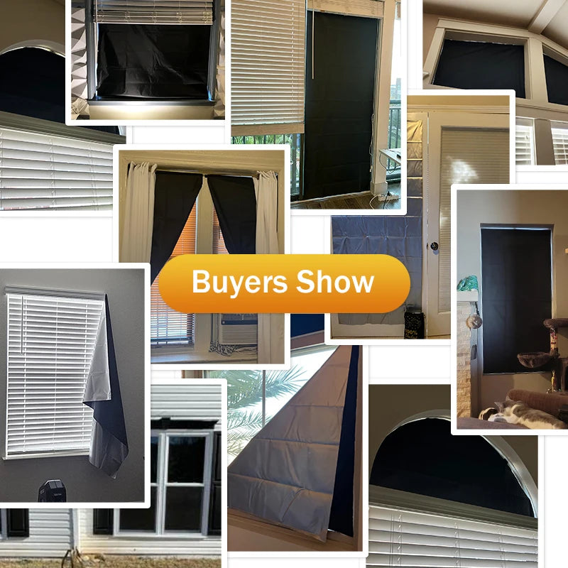 DIY Portable 100% Blackout Curtain Cloth
