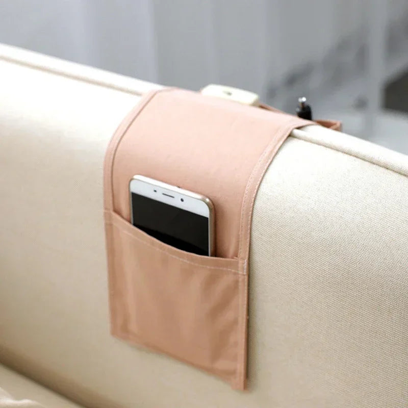 Cotton Linen Bedside Hanging Storage Organizer