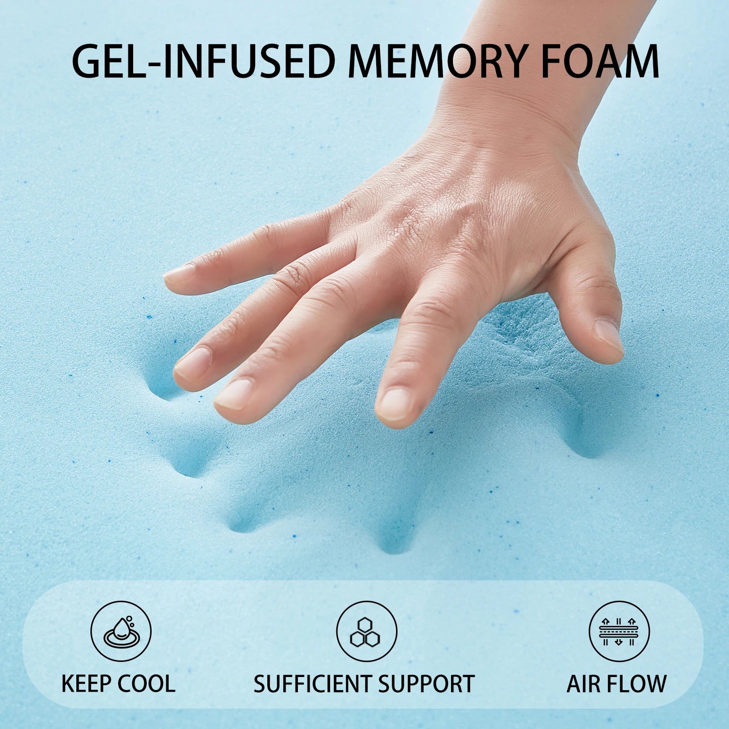 2" Ventilated Memory Foam Topper