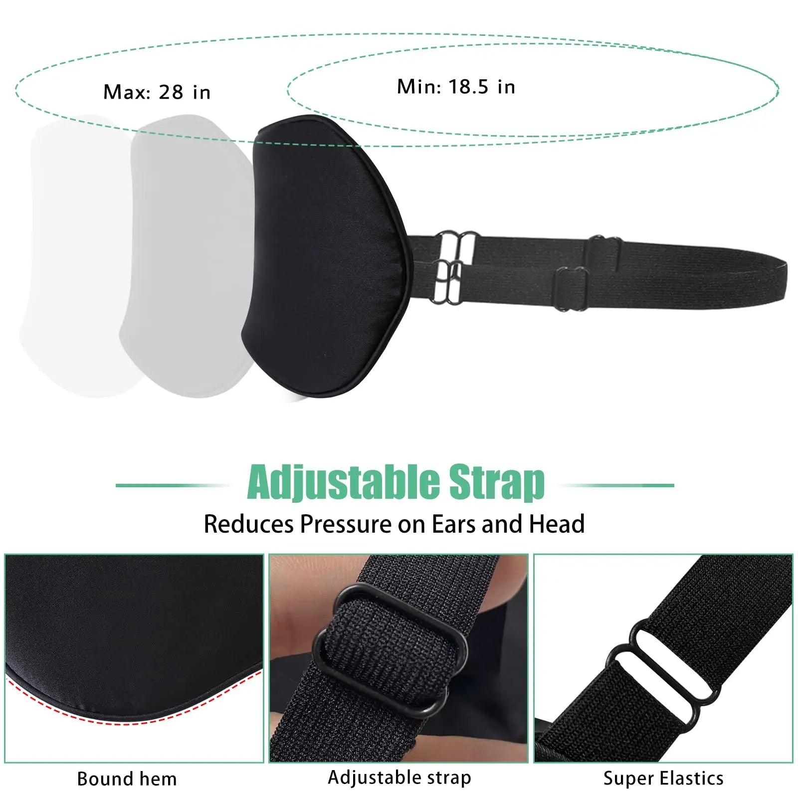 Mulberry Silk Sleep Mask – Adjustable Eye Cover