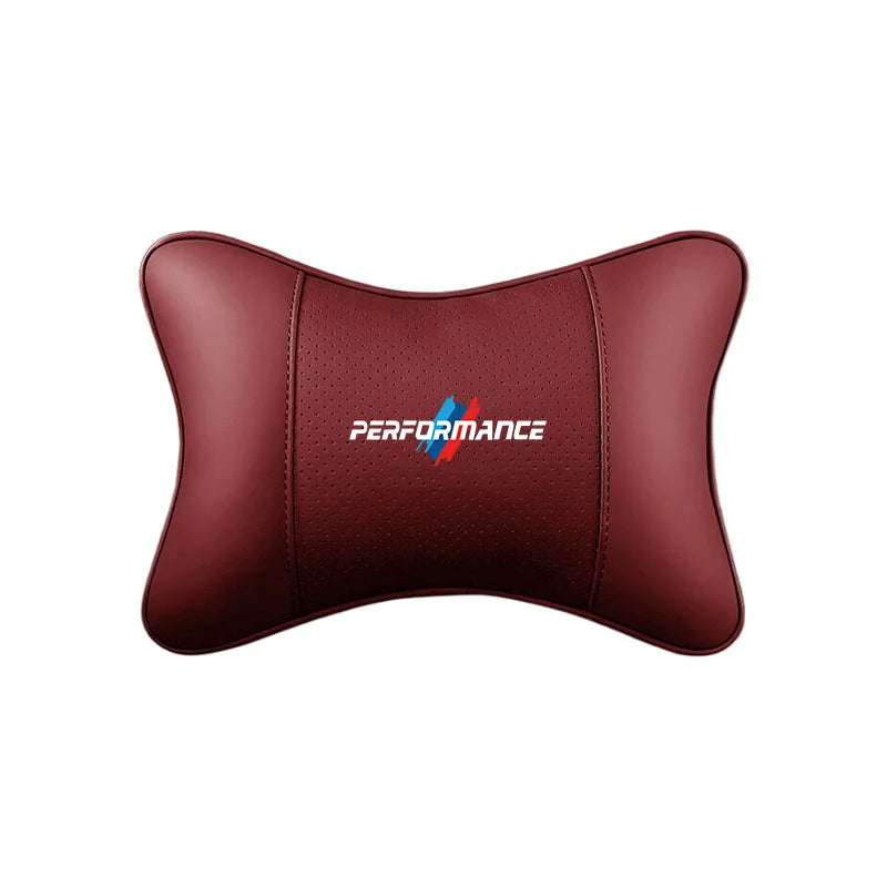 Leather Car Headrest Neck Pillow for BMW